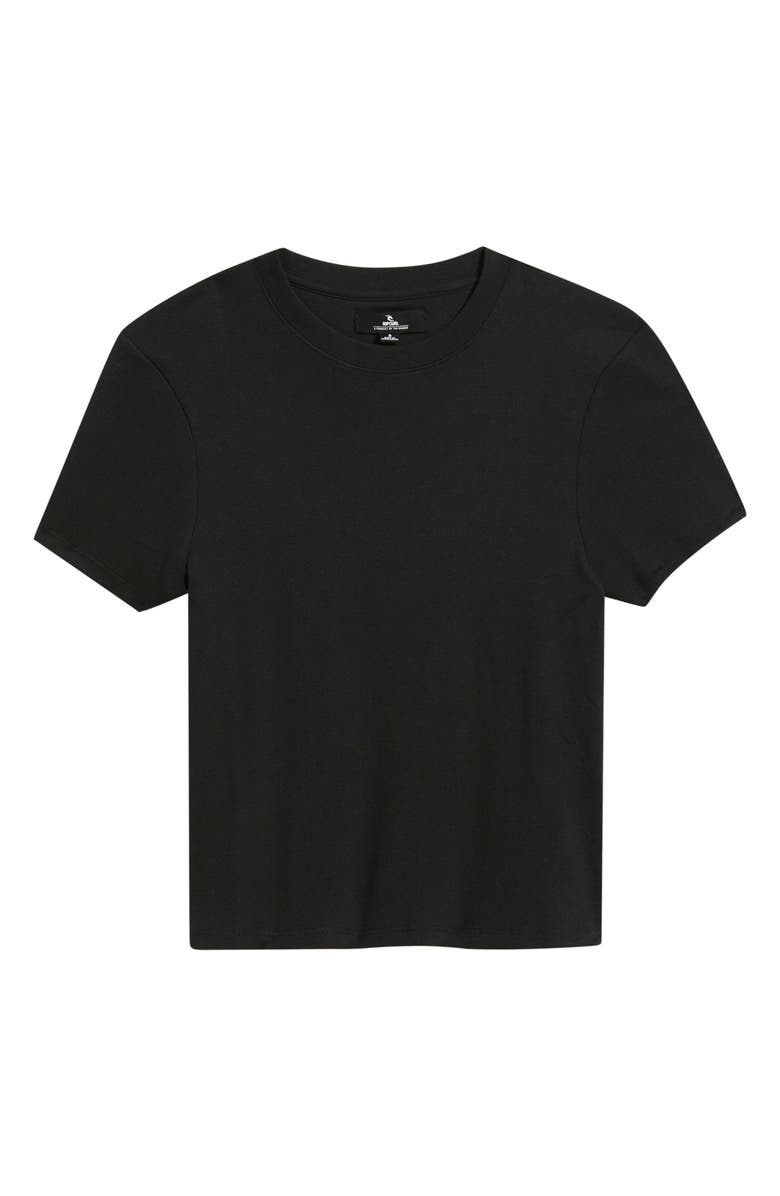 Rip Curl Classic Fitted Stretch Cotton T-Shirt, Alternate, color, Black