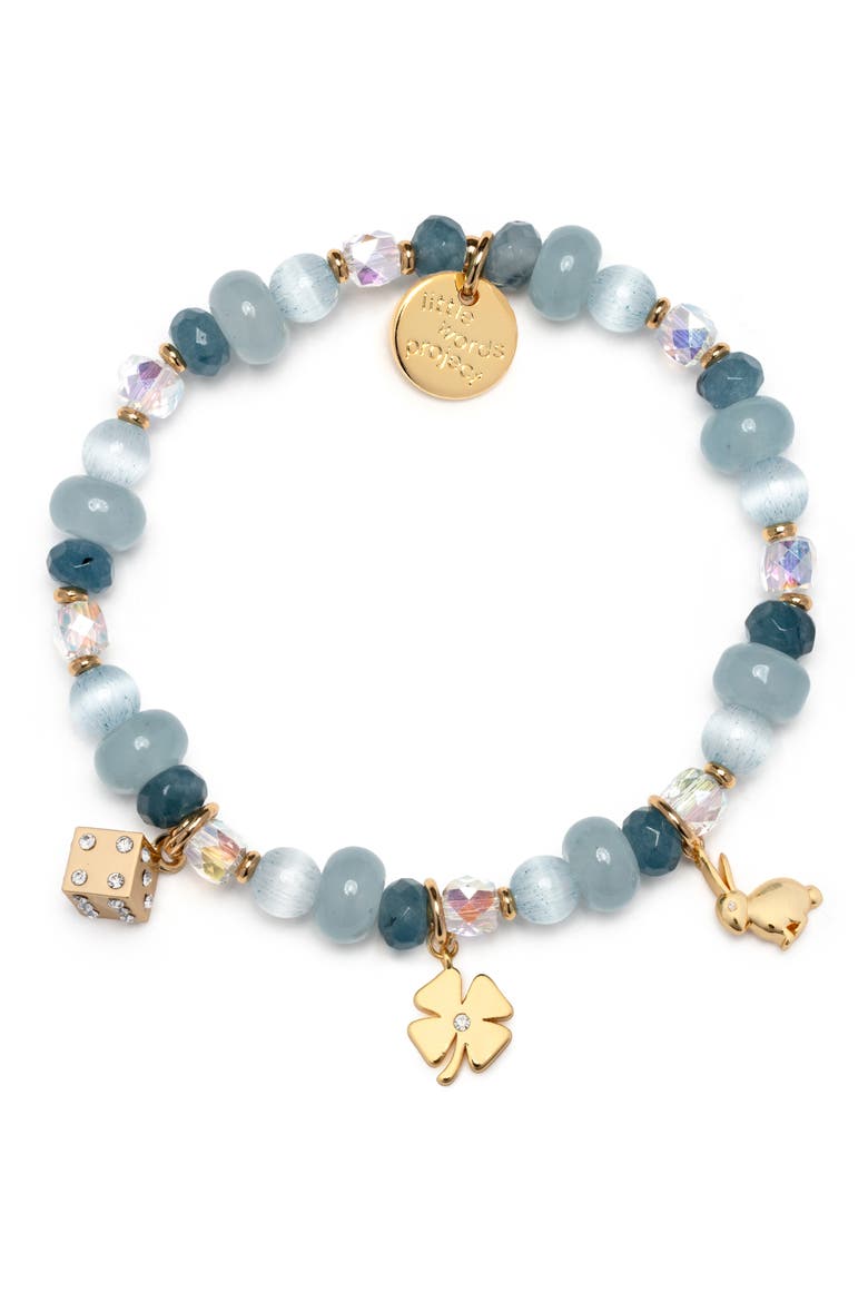 She's Magic Charm Stretch Bracelet, Main, color, GOLD