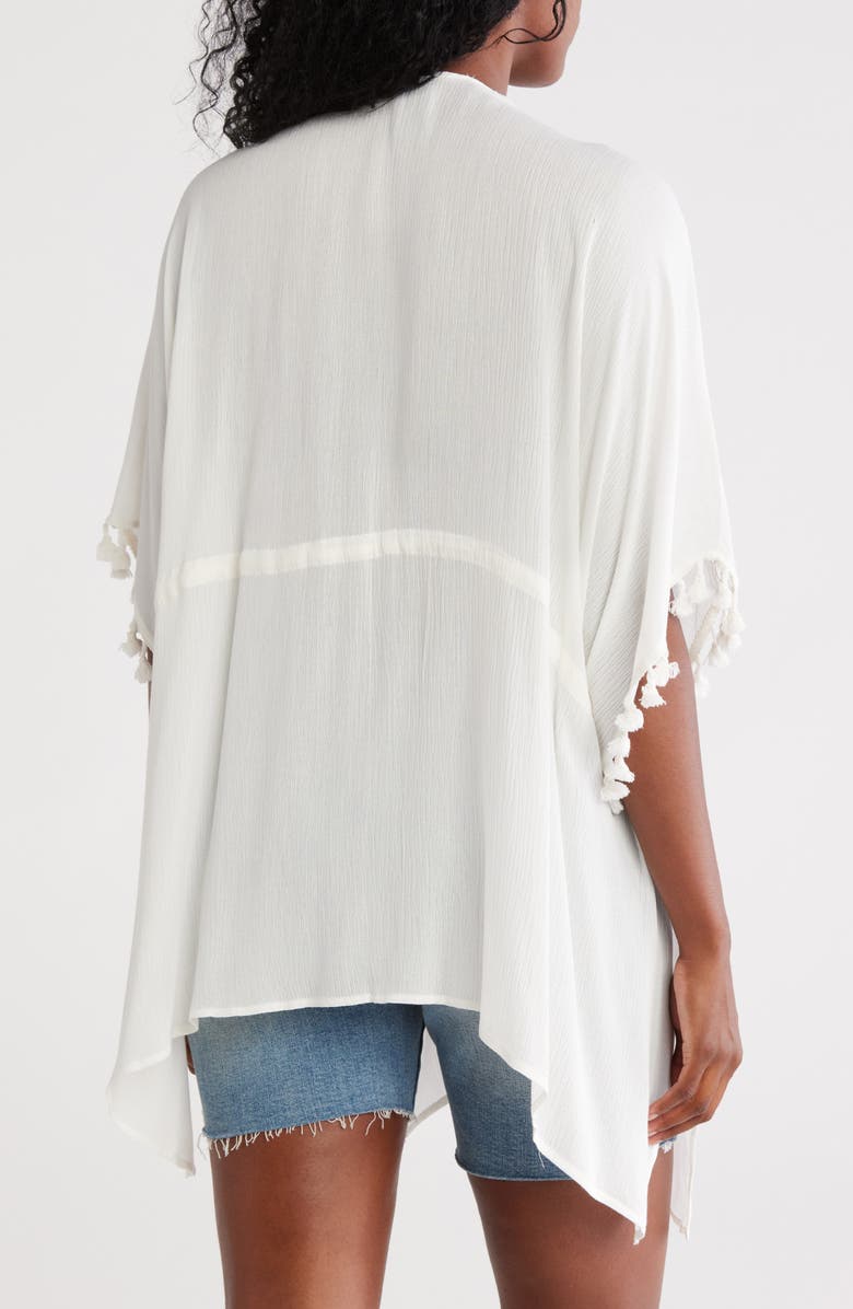 Vince Camuto Circle Lace Inset Topper, Alternate, color, Bright White