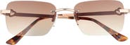 Love Moschino 54mm Rectangular Sunglasses