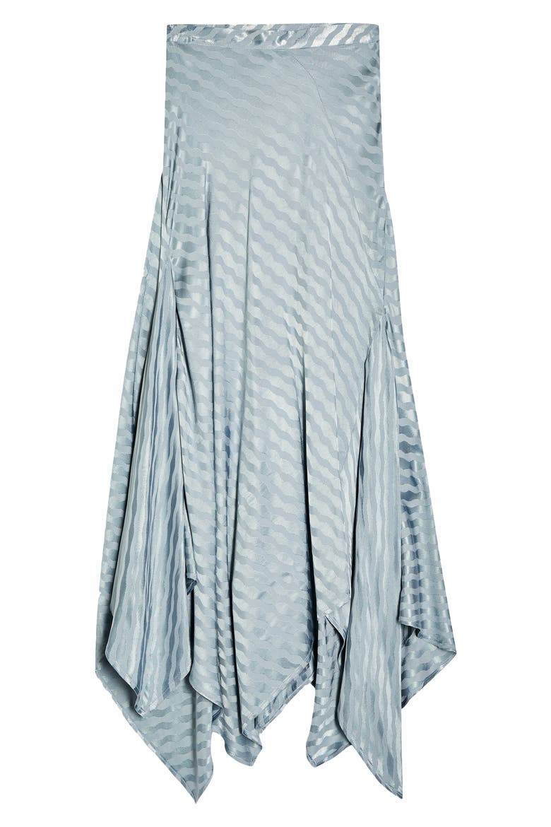 Jacquard Hanky Hem Skirt, Alternate, color, BLUE