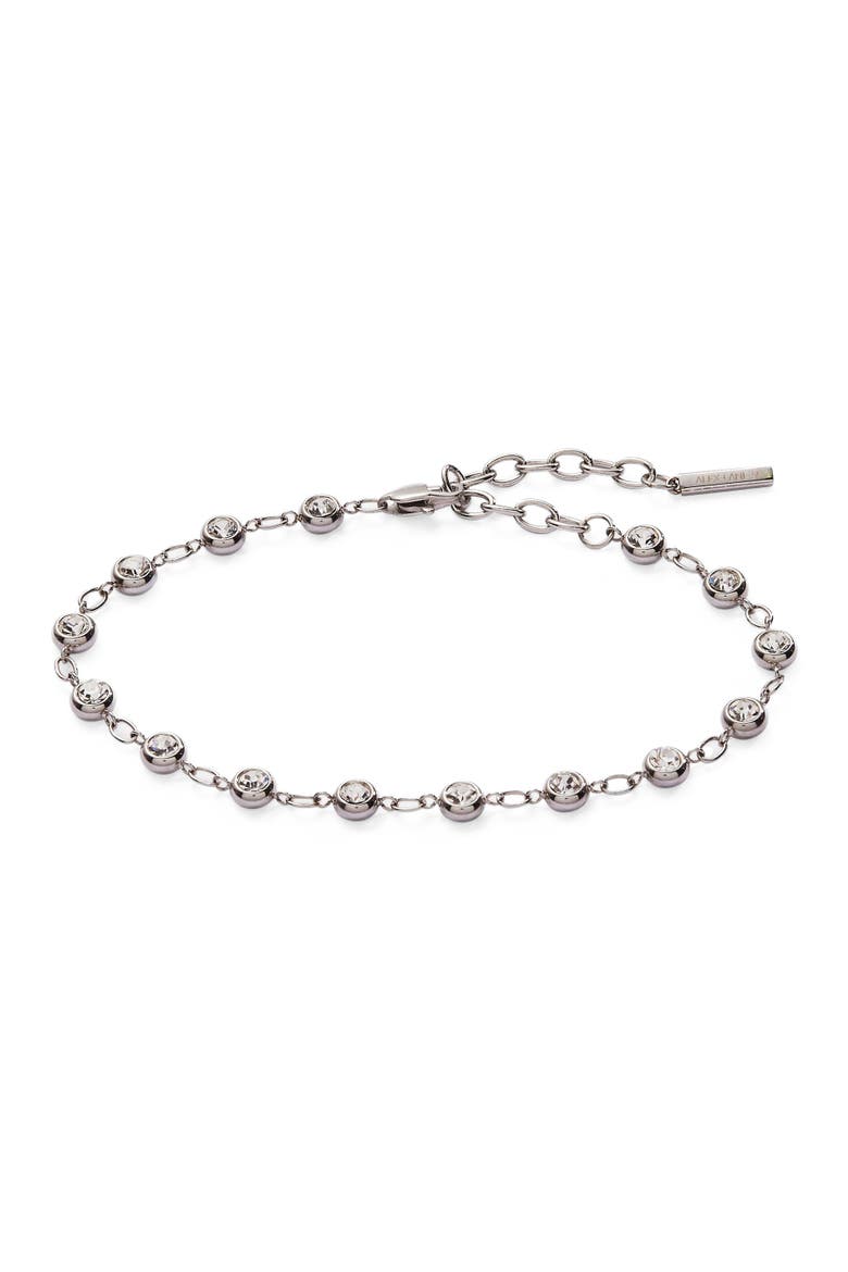 Crystal Pebble  Bracelet, Main, color, Silver