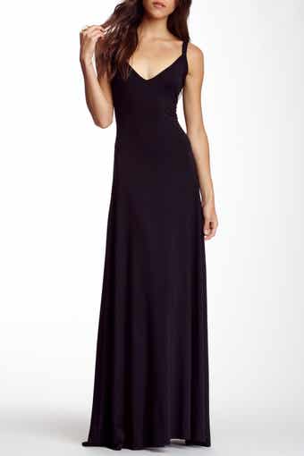 GO COUTURE V-Neck Maxi Dress