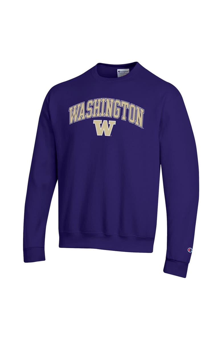 Champion Men's Champion Purple Washington Huskies Arch Over Logo Pullover Sweatshirt, Alternate, color, Purple
