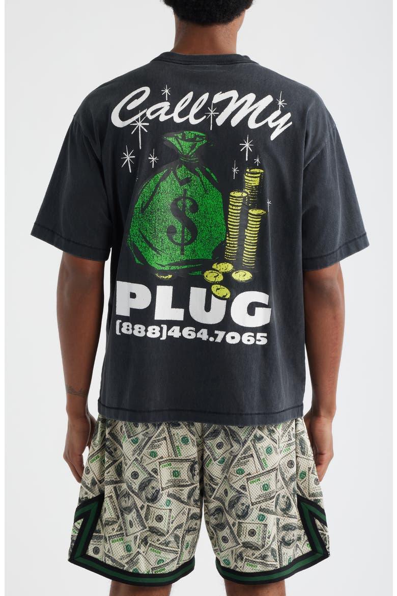 Call My Plug T-Shirt, Alternate, color, BLACK