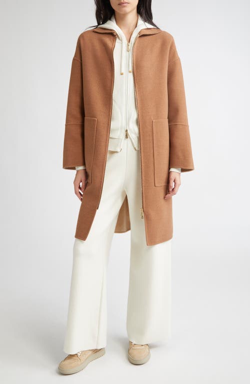 Eleventy Cashmere Blend Zip Hoodie In White