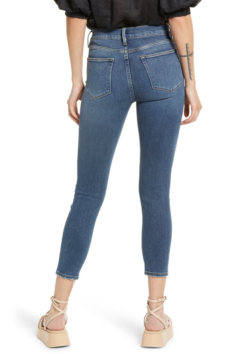 Le High Waist Crop Skinny Jeans, Alternate, color, CROSSLANE