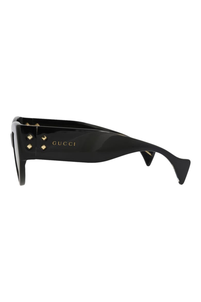 54mm Cat Eye Sunglasses, Alternate, color, BLACK BLACK GREY