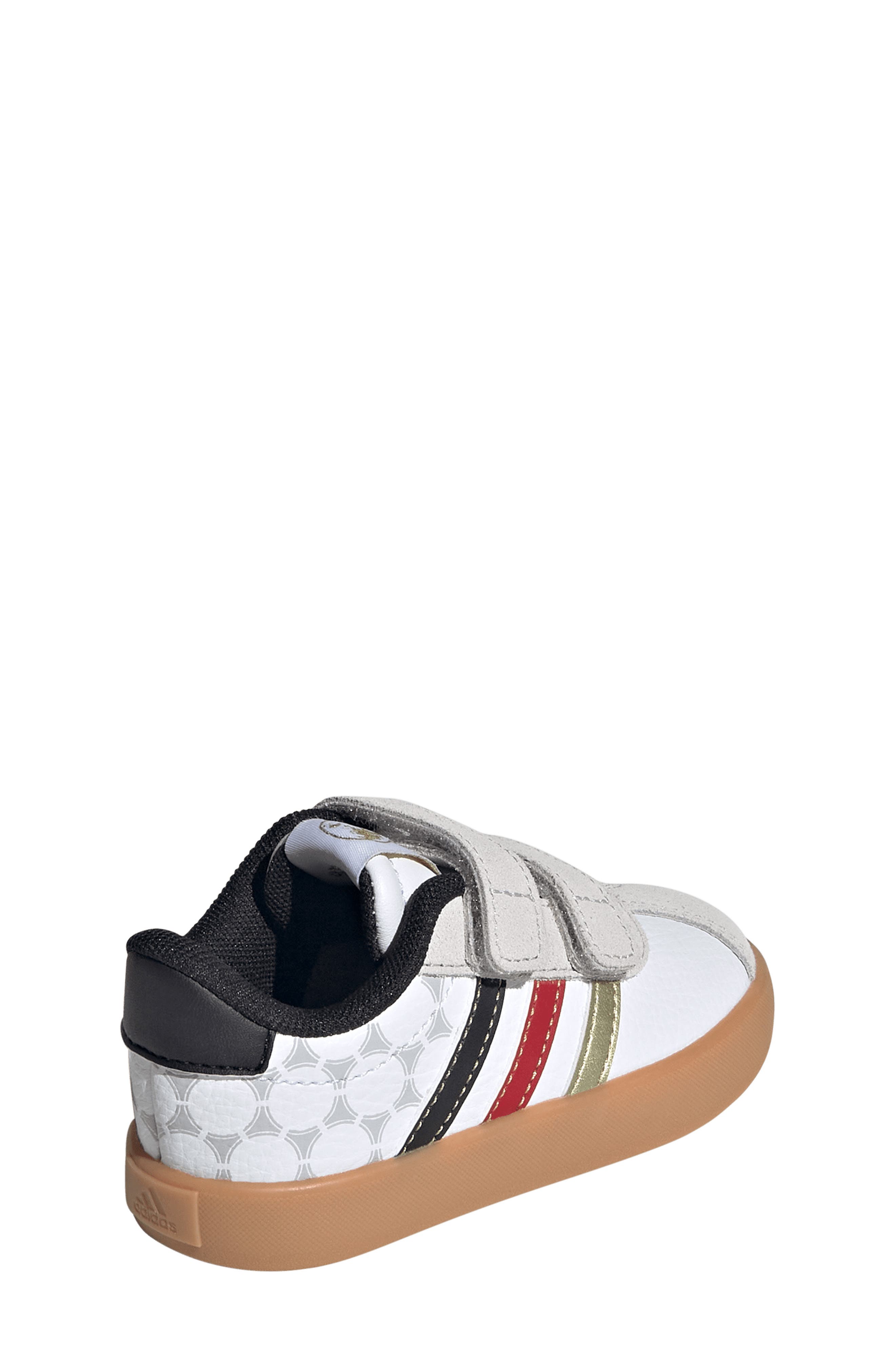 adidas Kids' VL Court 3.0 Sneaker, Alternate, color, White/ Core Black/ Gold