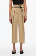 3.1 Phillip Lim Origami Pleat Wide Leg Cropped Trousers