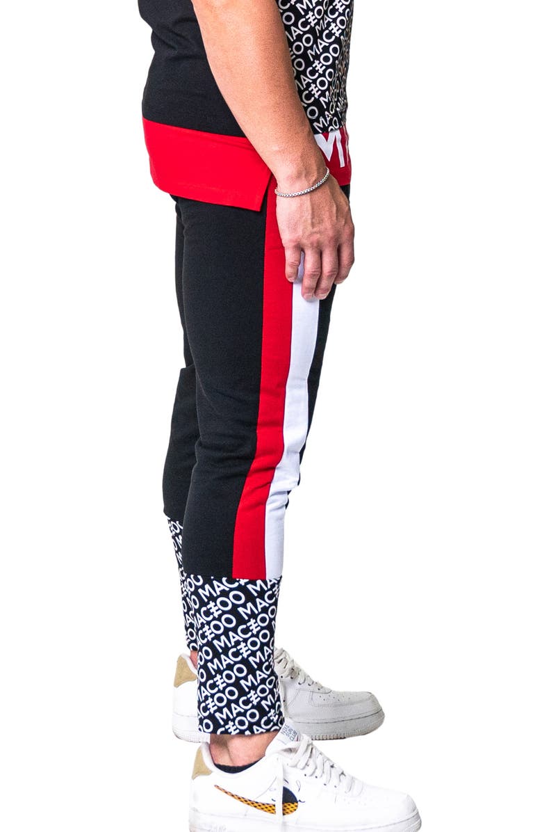 Maceoo Arrow Zip Hem Joggers, Alternate, color, Black