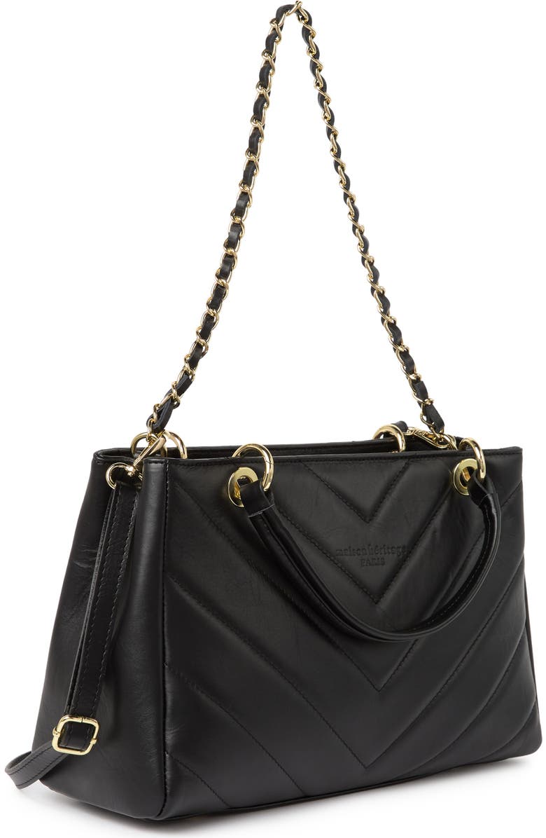 MAISON HERITAGE Evi Sac Main Quilted Leather Shoulder Bag, Alternate, color,