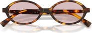 Miu Miu 50mm Oval Sunglasses
