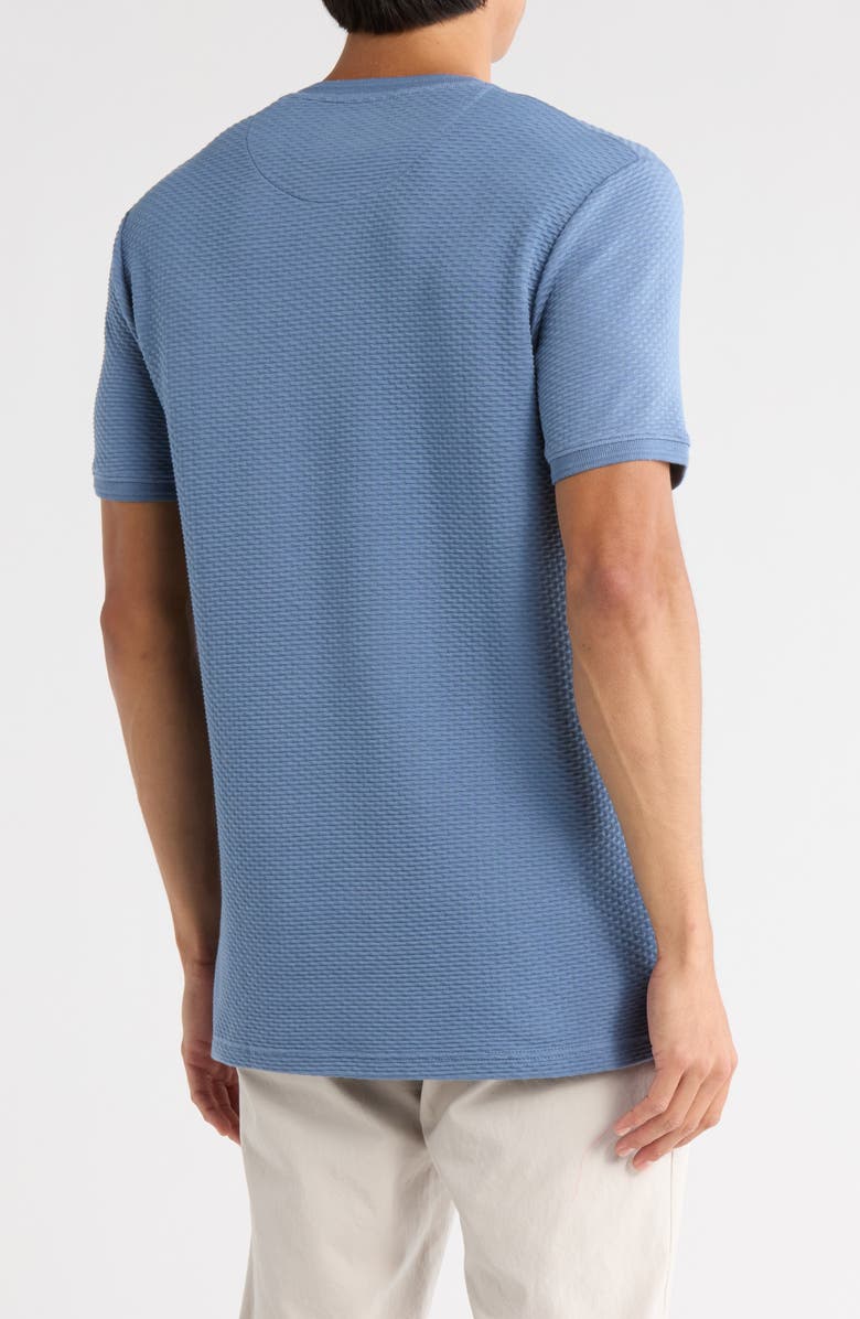 DENIM AND FLOWER Textured Crewneck T-Shirt, Alternate, color, Blue