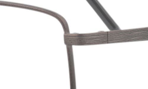 Maui Jim 57mm Rectangular Optical Glasses In Metallic
