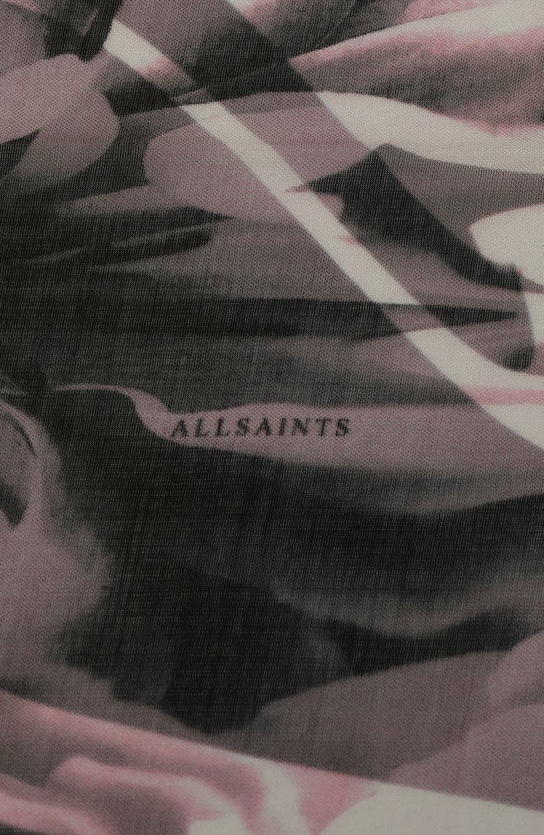 AllSaints Bloom Blush Square Scarf, Alternate, color, 