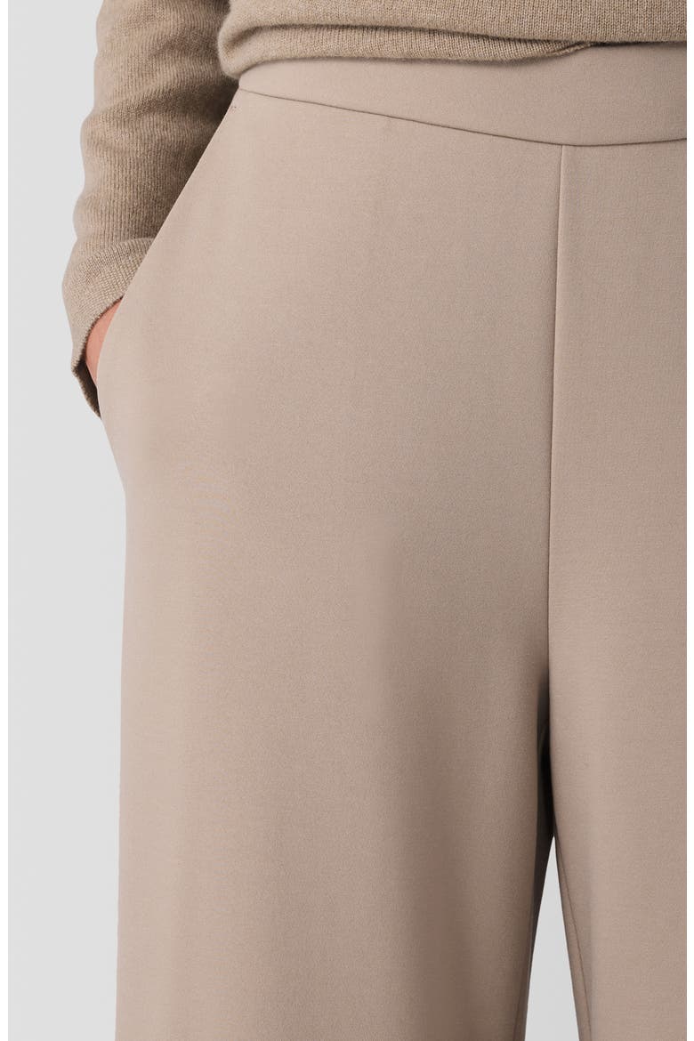 Ponte Wide Leg Pants, Alternate, color, BISCUIT