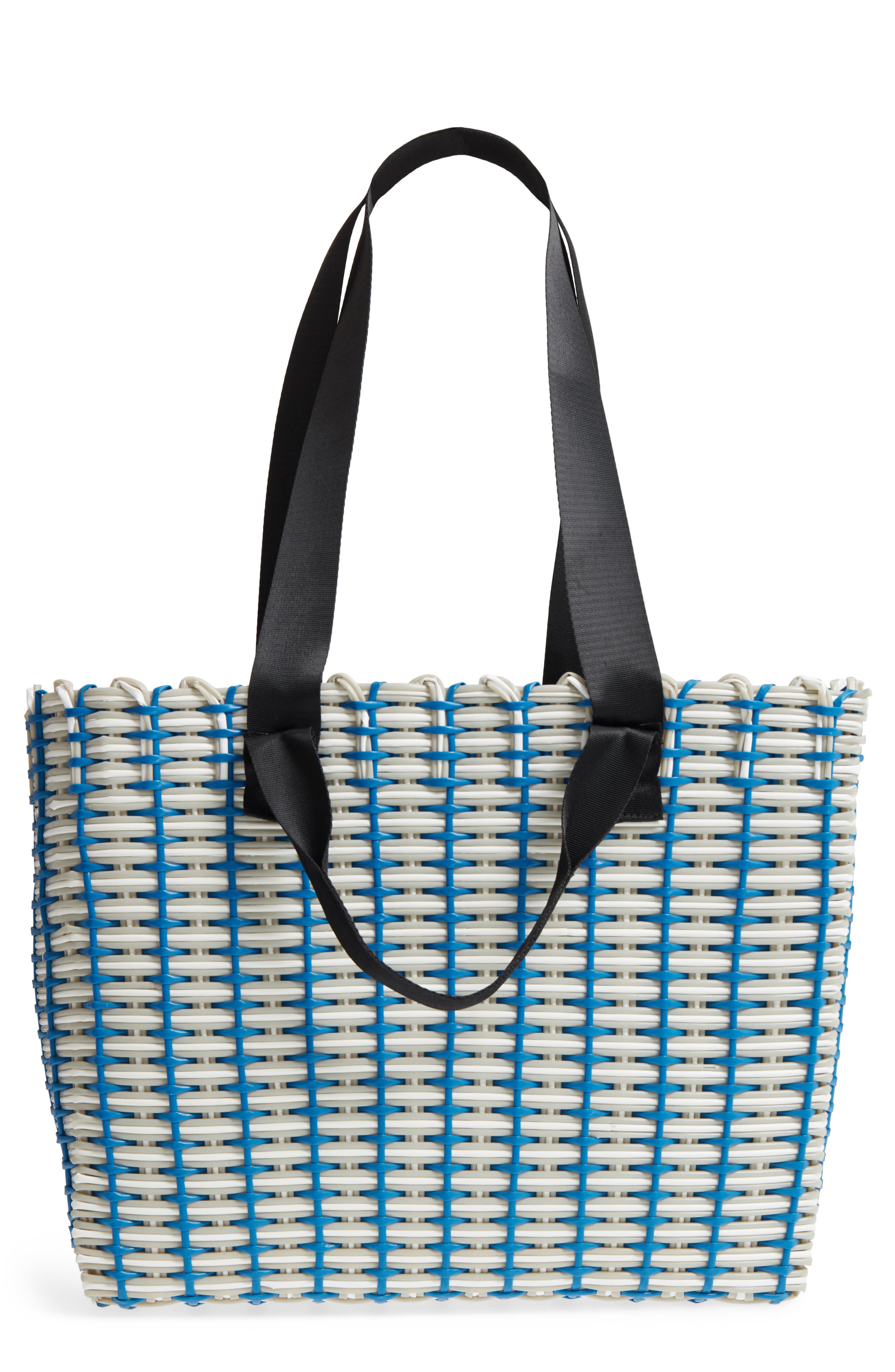 Nordstrom Stripe Woven Tote, Main, color, 