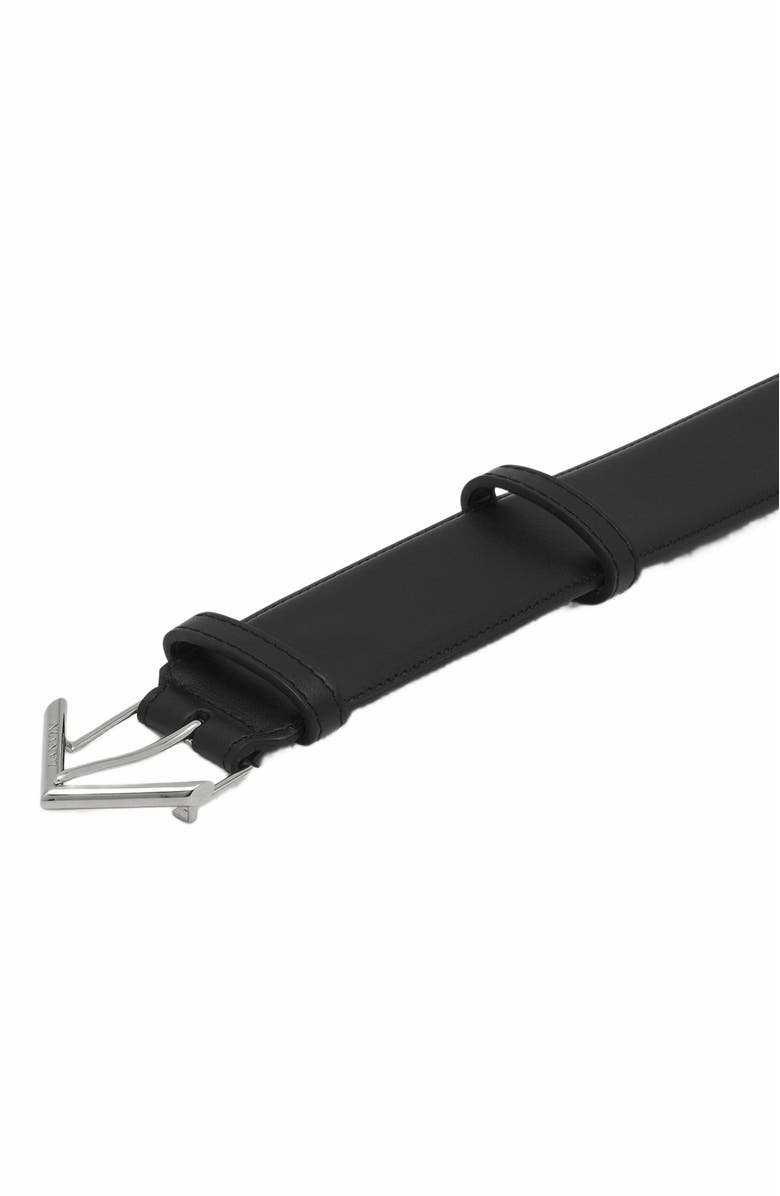 Lanvin Signature Belt In Smooth Leather, Alternate, color, 