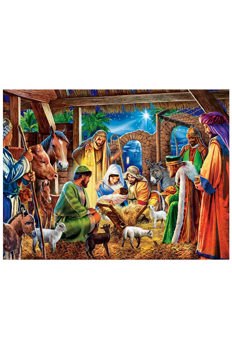 Away in a Manger 300pc Jigsaw Puzzle, Alternate, color, Multicolor