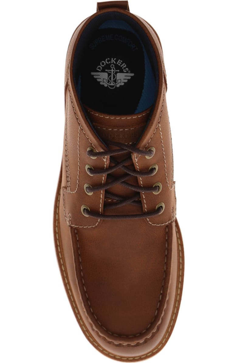Dockers<sup>®</sup> Moc Toe Boot, Alternate, color, Cognac