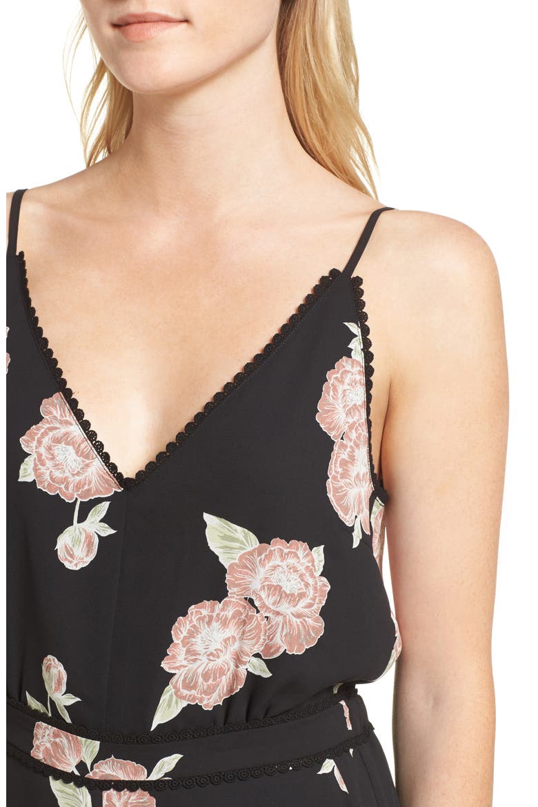Felissa Strappy Jumpsuit, Alternate, color, BLACK