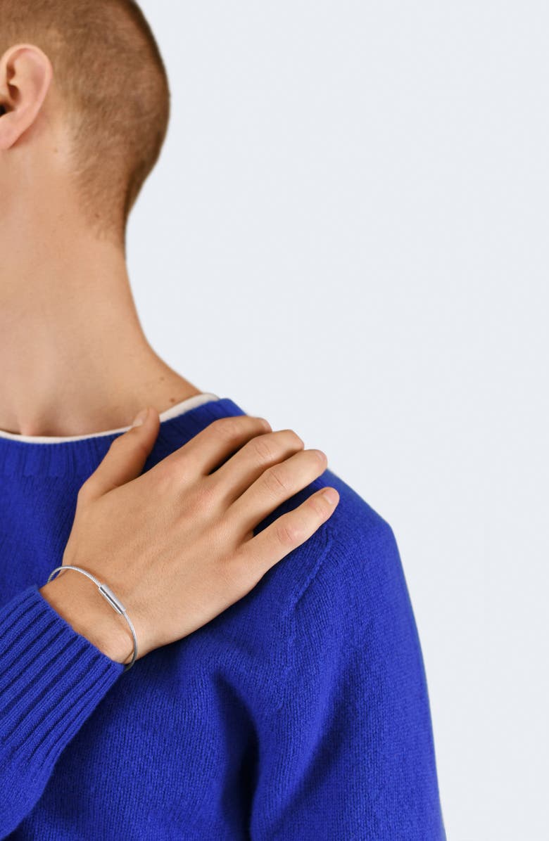 le gramme Men's 7G Polished Sterling Silver Cable Bracelet, Alternate, color, 