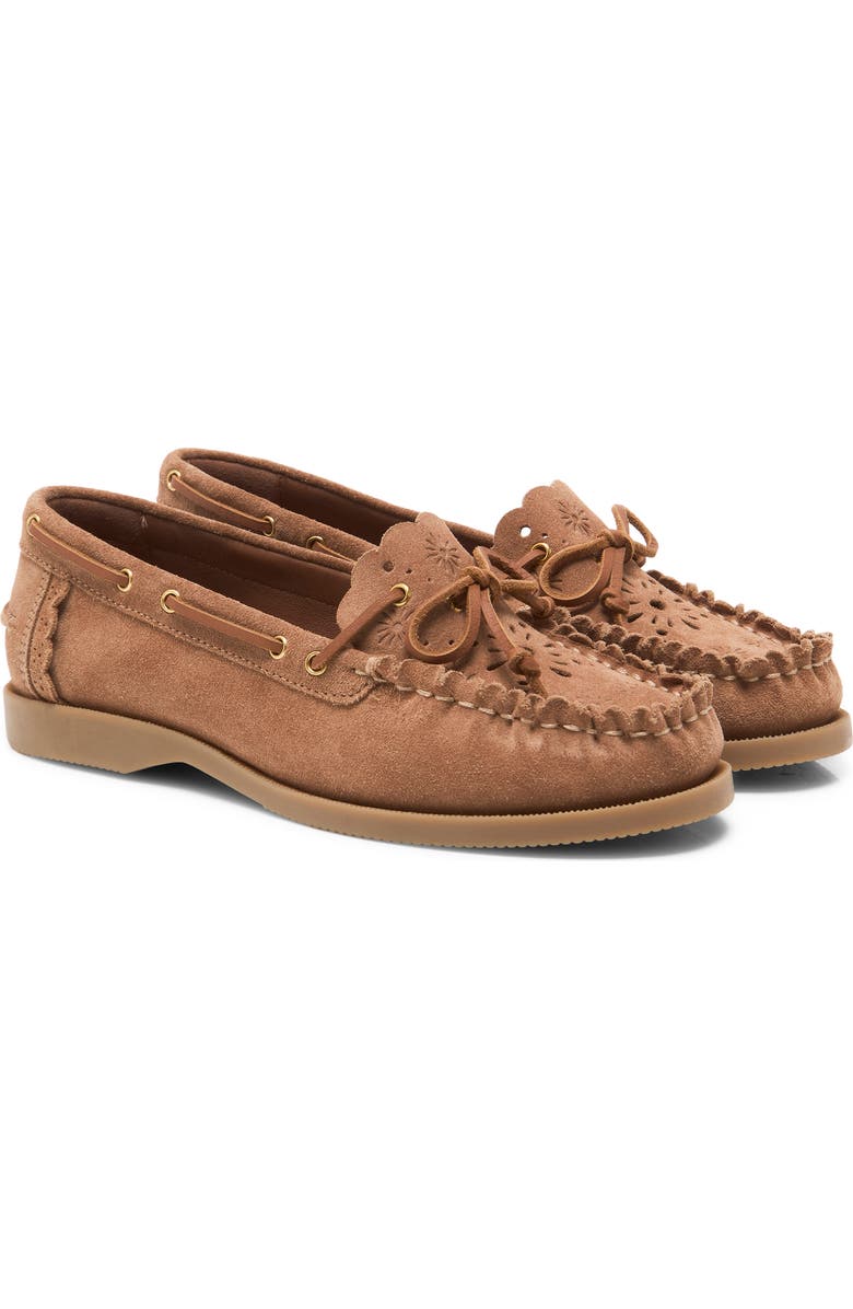 Free People Lagoon Cutout Boat Shoe, Alternate, color,