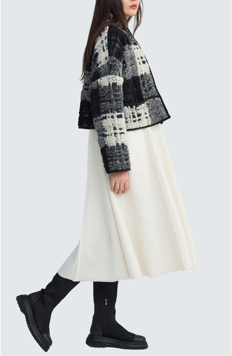 LUUKAA Glacia Structured Crop Jacket, Alternate, color, Foggy