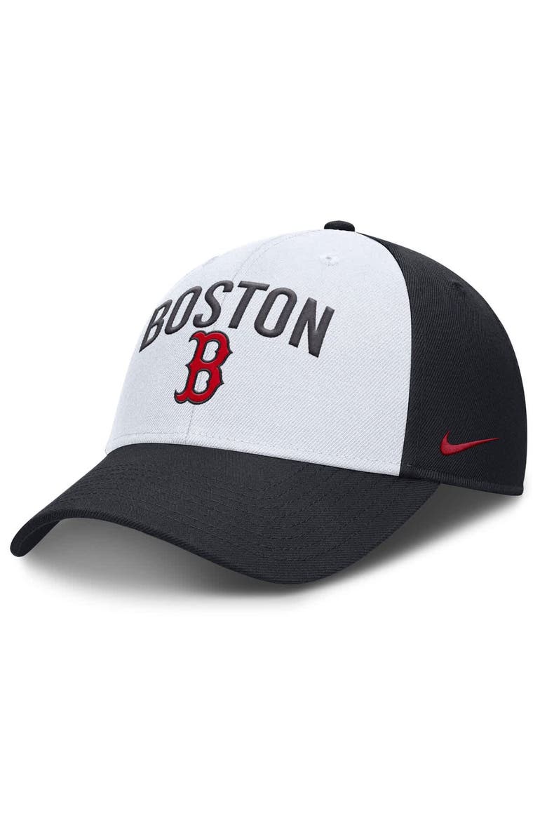 Nike Men's Nike White/Navy Boston Red Sox Club Performance Adjustable Hat, Main, color, White