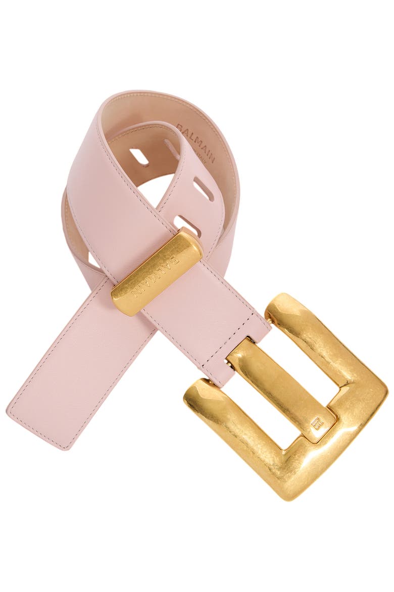 Anthem smooth leather belt, Alternate, color, pink
