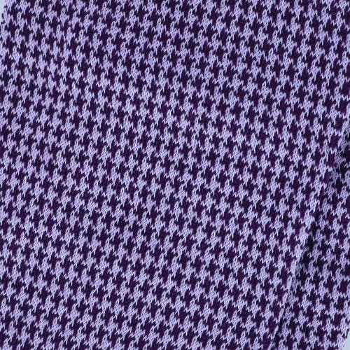 Trafalgar Doyle Houndstooth Design Mercerized Cotton Mid-calf Socks In Purple And Lavender