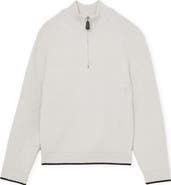 Reiss Stockdale Chevron Quarter-Zip Sweater