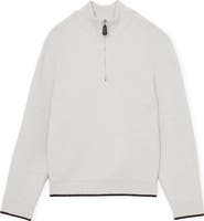 Reiss Stockdale Chevron Quarter-Zip Sweater
