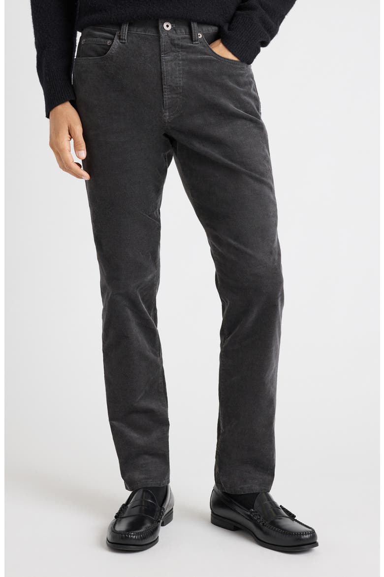 Corduroy 5-Pocket Pants, Main, color, ASPHALT