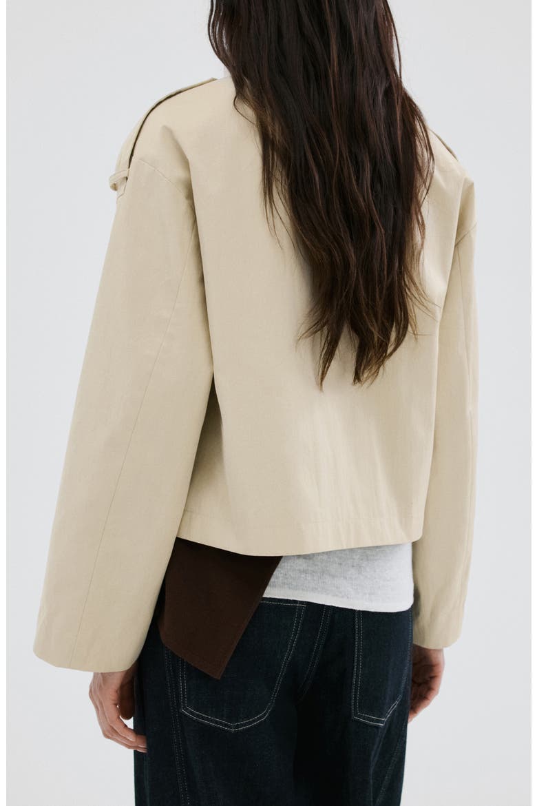 Crop Trench Jacket, Alternate, color, BEIGE