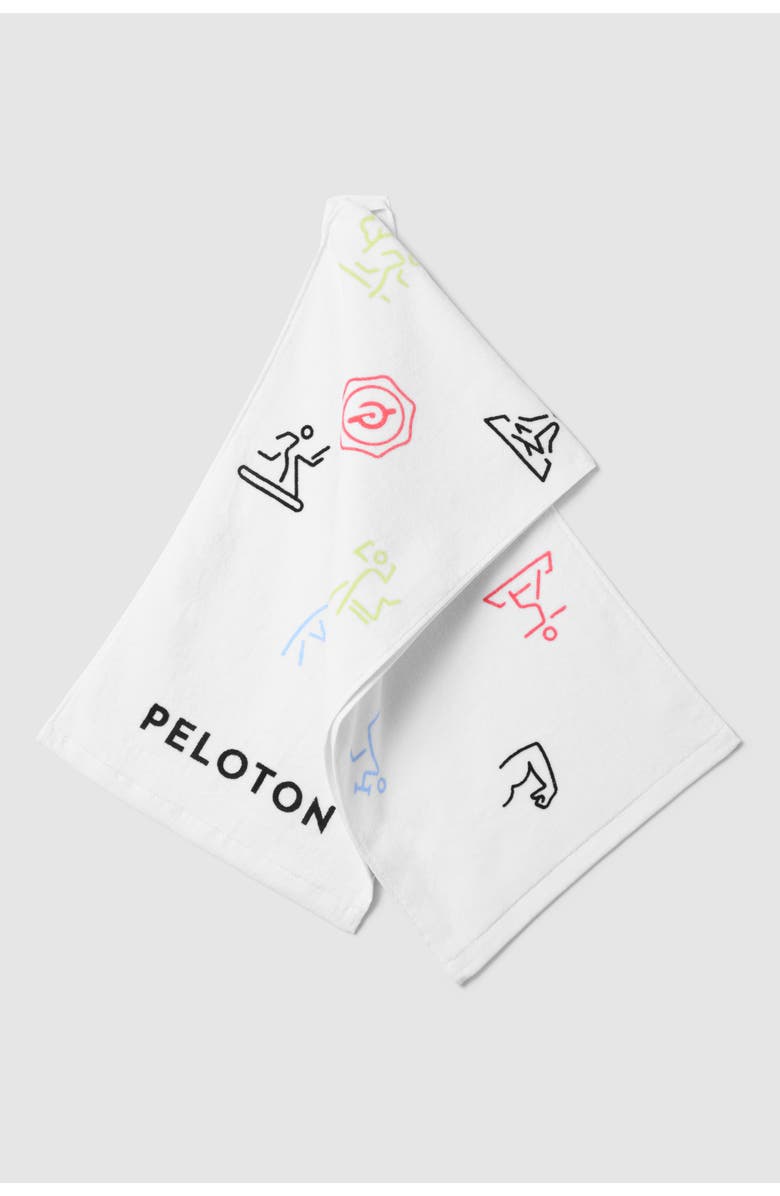Peloton Sweat Towel Set, Alternate, color, White