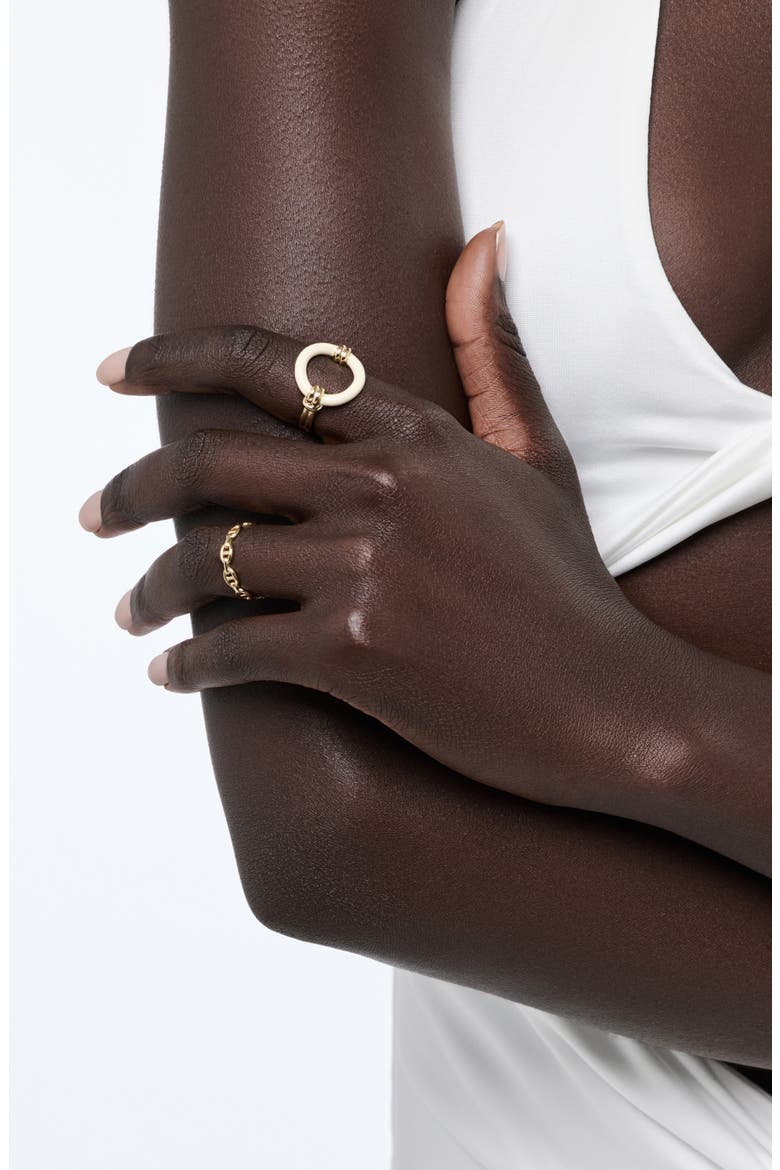 Remi Statement Ring, Alternate, color, GOLD / WHITE
