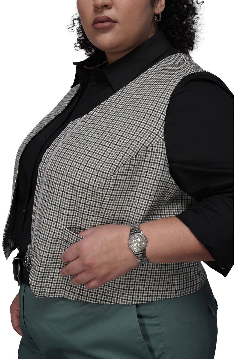 WILDFANG The Empower Zipper Vest, Alternate, color, Dark Teal