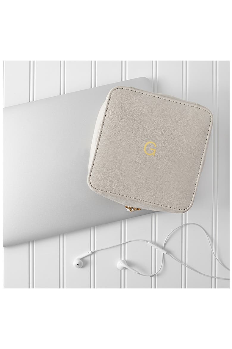 Monogram Vegan Leather Tech Travel Case, Alternate, color, GREY G