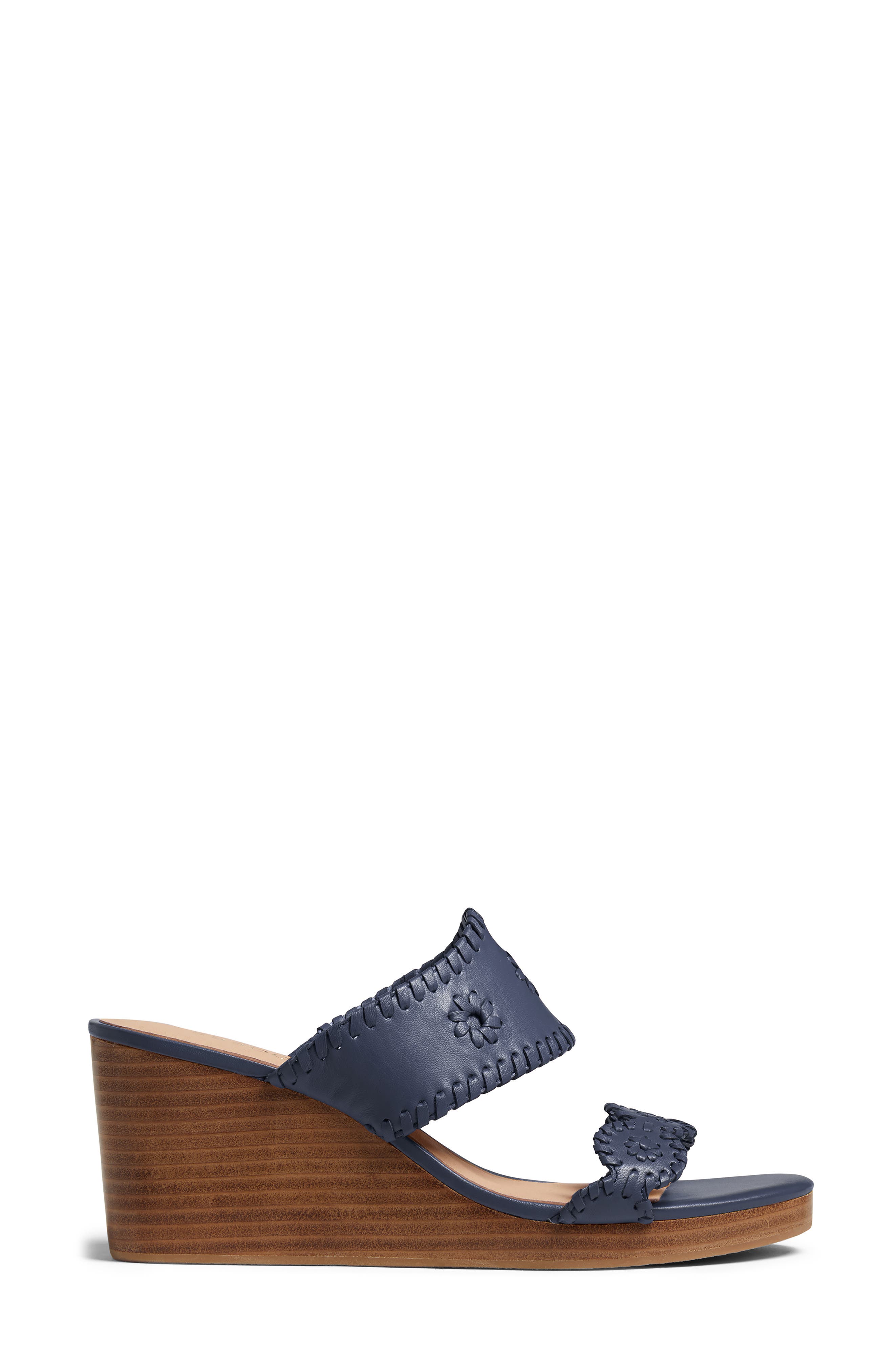 Caroline Wedge Sandal, Alternate, color, MIDNIGHT NAVY/ MIDNIGHT NAVY