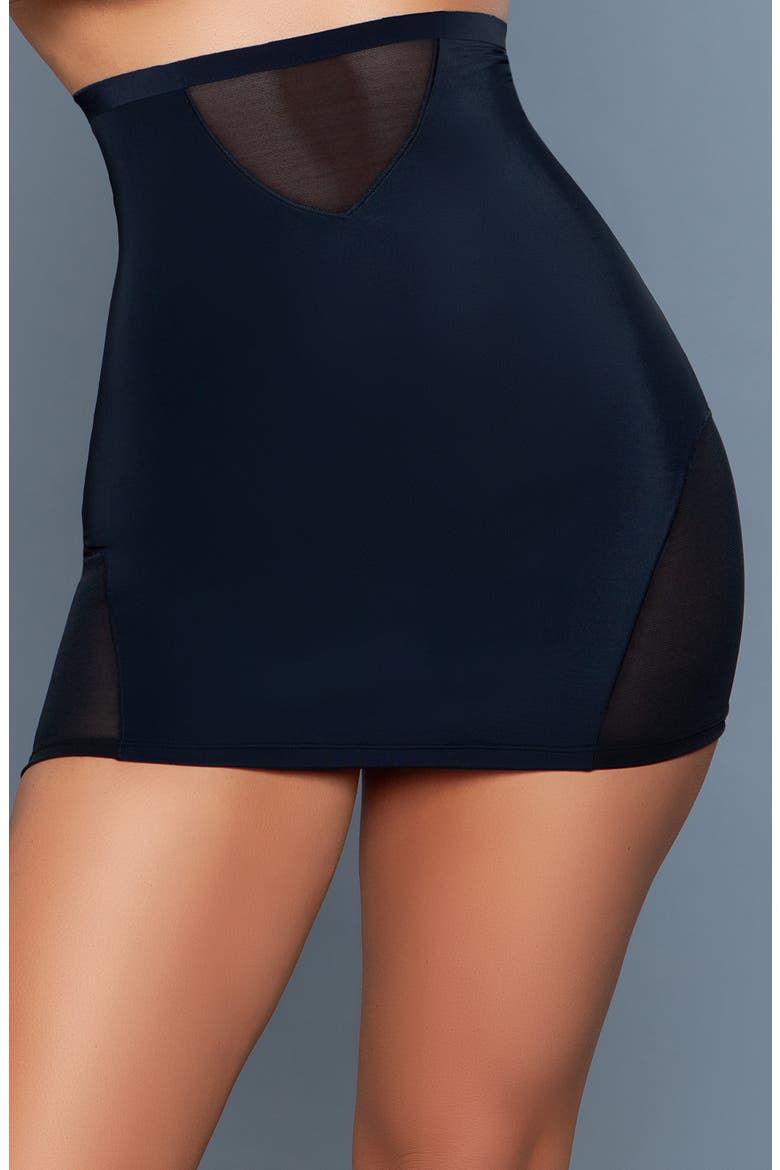 Mesh Panel Half Slip, Alternate, color, BLACK