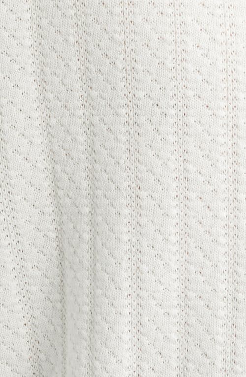 Wax London Tellaro Textured Wide Stripe Short Sleeve Cardigan