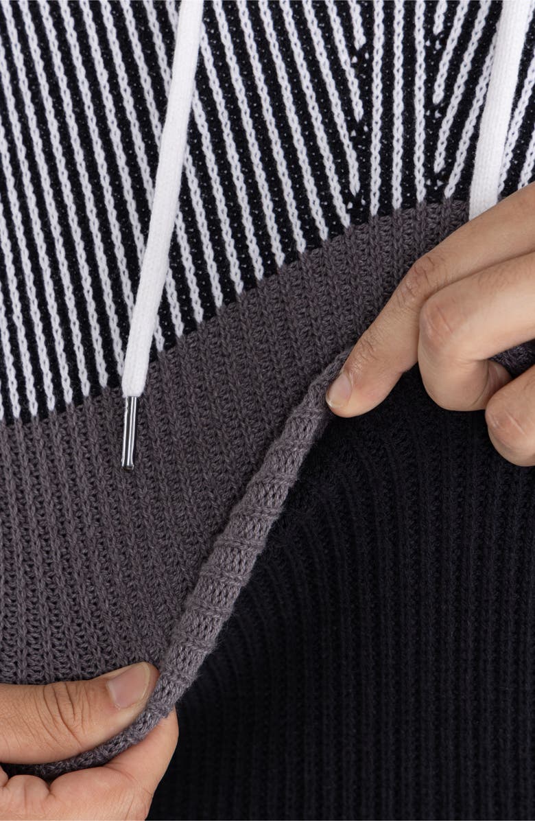 XRAY Colorblock Drawstring Hoodie, Alternate, color, Grey