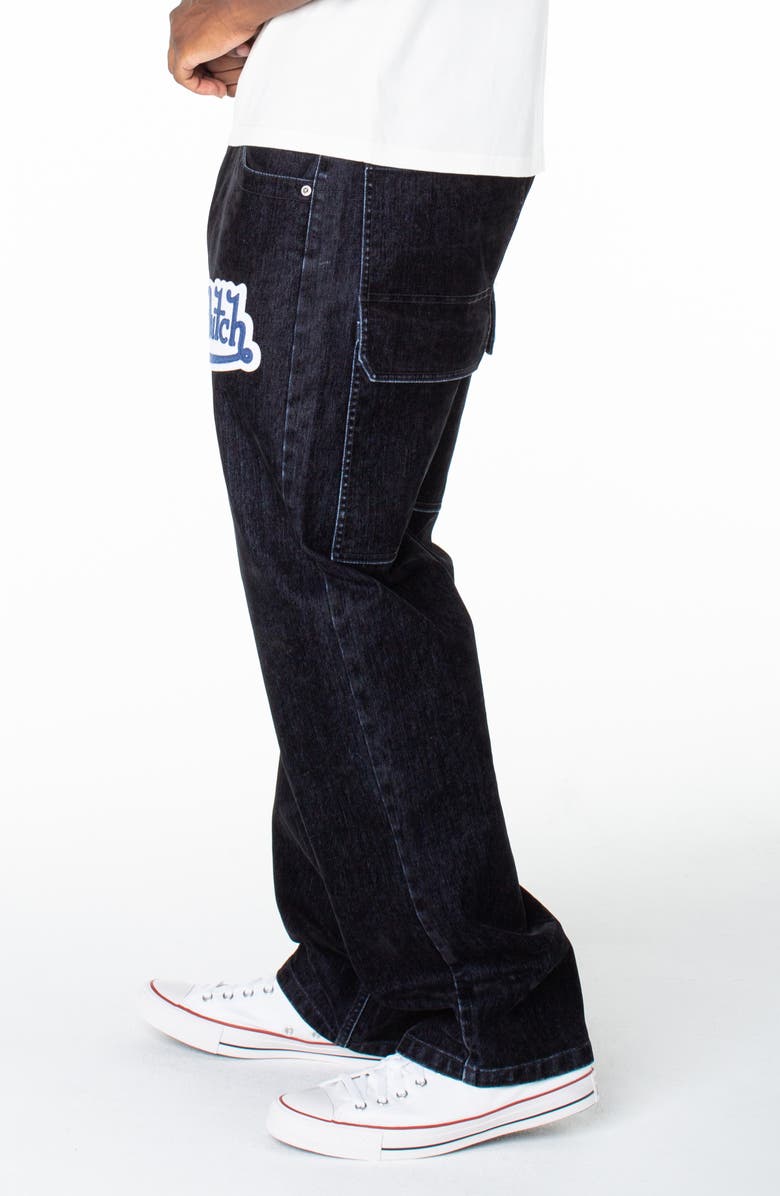 Von Dutch Bandidos 2-in-1 Pocket Straight Leg Jean, Alternate, color, Marine Ink