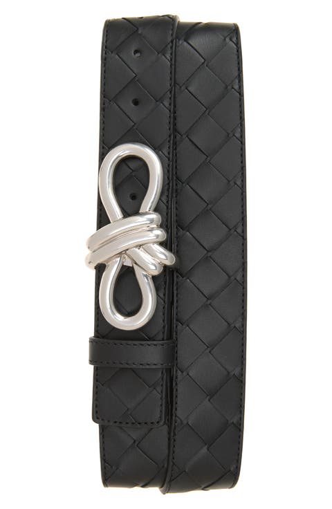 Knot Buckle Intrecciato Belt