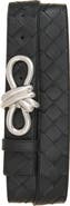 Bottega Veneta Knot Buckle Intrecciato Belt
