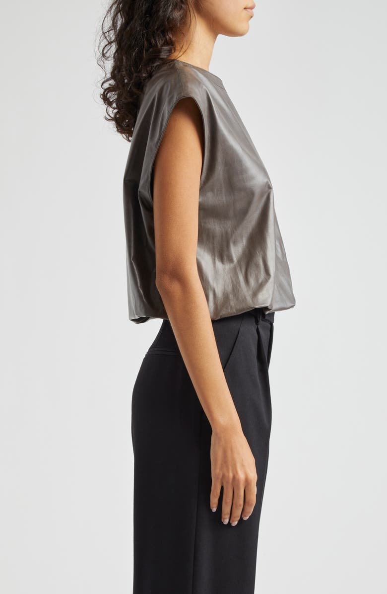 TWP Lamb Leather Muscle T-Shirt, Alternate, color, 