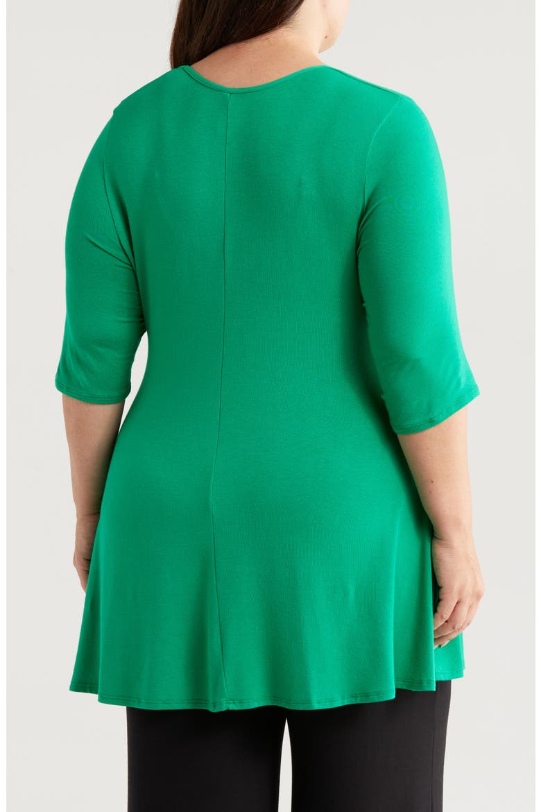 Swing Asymmetric Hem Tunic Top, Alternate, color, GRASS