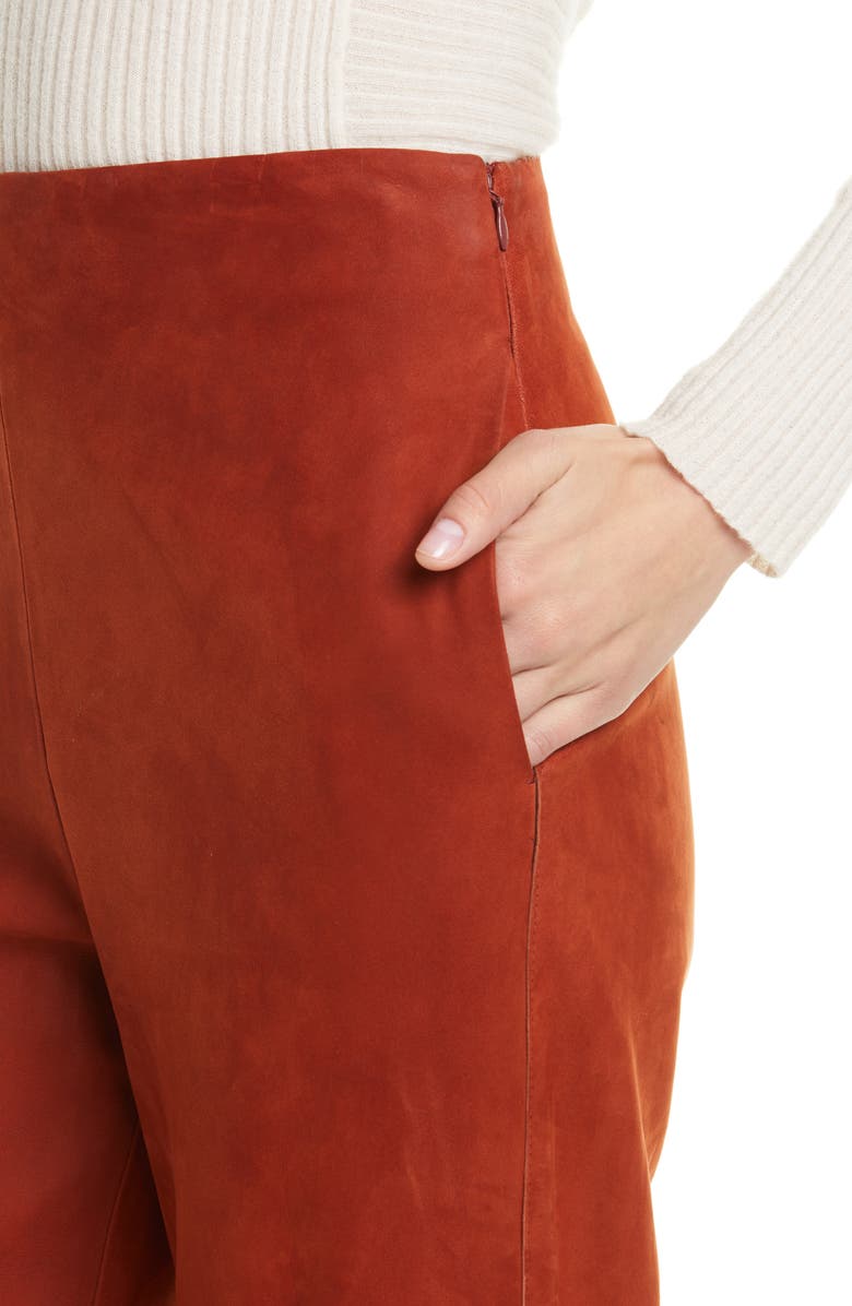 Vince Nubuck Suede Culottes, Alternate, color, 